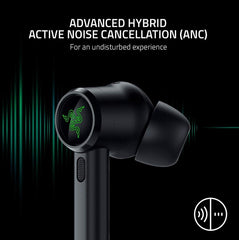 Razer Hammerhead True Wireless Pro hybrid active noise cancellation ANC Earbuds