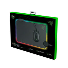 Razer Firefly V2 Micro-textured Surface Mouse Mat with Razer Chroma 255mm(L) x 355mm(W) x 3mm(H)