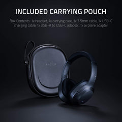 Razer Opus Black Active Noise Cancelling ANC Wireless Headphones