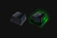 Razer Phantom Keycap Upgrade Set - Black Unique Stealth Pudding Design for Shine-through