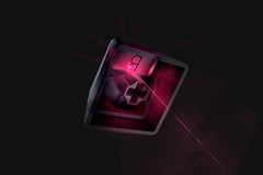 Razer Phantom Keycap Upgrade Set - Black Unique Stealth Pudding Design for Shine-through