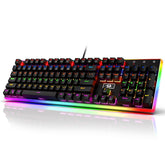 Redragon K577R Kali Mechanical Gaming Keyboard, Rainbow Backlit, Wired Competitive Ergonomic Keyboar