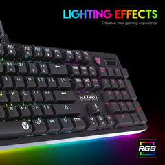 Fantech Max Pro MK851 RGB Mechanical Keyboard (Blue Switch)