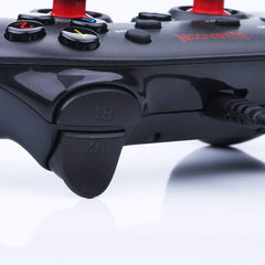 Redragon G807 SATURN Wired Controller with 12 Buttons + 2 Analogue Joysticks, 6ft USB Cable, Vibration Enabled for PC & Laptop