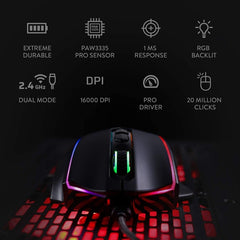 Redragon Vampire Elite M686 RGB Wired & Wireless Gaming Mouse