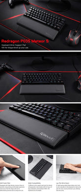 Redragon P035 Meteor S Computer Keyboard Wrist Rest Pad