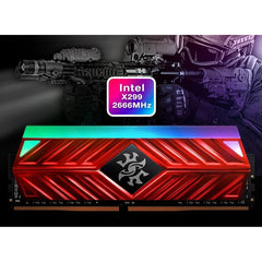 ADATA XPG Spectrix D41 RGB 8GB 3600MHz DDR4 Desktop Memory Black