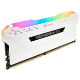 USED Corsair Vengeance RGB Pro 16GB (2x8GB) 3600MHz C18 DDR4 DRAM Memory Kit - White