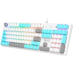 Bloody S510N RGB Gaming Keyboard BLMS Brown Switch - White Mechanical Switch Neon