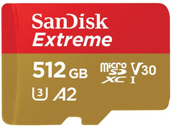 SANDISK EXTREME A2 MICRO CARD 170MB 32GB - 64GB - 128GB - 512GB
