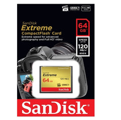 SanDisk 64GB CF Extreme CompactFlash Memory Card