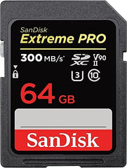 SanDisk Extreme PRO SDHC and SDXC UHS-II cards 32GB - 64GB -128GB