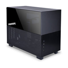 LIAN LI Q58 Black Color / Aluminum / Tempered Glass Mini Tower Computer Case