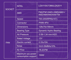 Raidmax AC1204 ARGB Air CPU Cooler