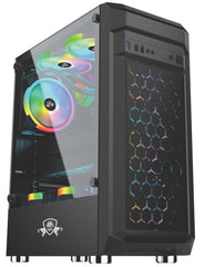 AA Tigers SHADOW GAMING CPU CASE Black - White