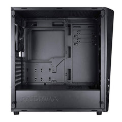 Raidmax Zeta RGB Computer Gaming Case Tempered Glass Side Panel, Front Panel RGB LED Strip, 120 mm A
