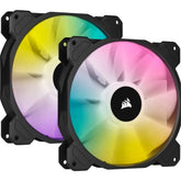 Corsair SP140 RGB ELITE CO-9050111-WW 140mm PWM Fan — Dual Fan Kit with Lighting