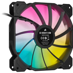 Corsair SP140 RGB ELITE CO-9050111-WW 140mm PWM Fan — Dual Fan Kit with Lighting