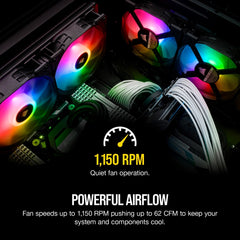 Corsair SP140 RGB Pro CO-9050096-WW 140mm Dual Fan Kit with Lighting