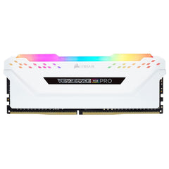 USED Corsair Vengeance RGB Pro 16GB (2x8GB) 3600MHz C18 DDR4 DRAM Memory Kit - White
