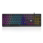 AJazz STK090 Mechanical Keyboard Feel Membrane Black - Pink