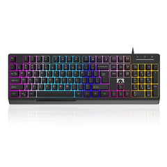 AJazz STK090 Mechanical Keyboard Feel Membrane Black - Pink