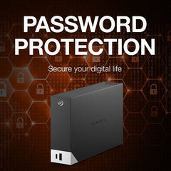 Seagate 8TB One Touch Hub Drive with Built-In Hub Desktop External STLC8000400