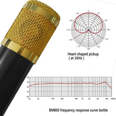 Zingyou Microphone Profesional Condenser Microphone Bm800
