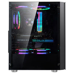 1stPlayer B7 (Black) BLACK.SIR Series With 4 Fans ATX Gaming Case