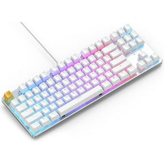Glorious GMMK White Ice Edition Modular Mechanical Gaming Keyboard - TENKEYLESS - GLO-GMMK-TKL-BRN-W