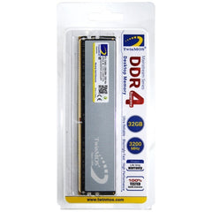 TwinMOS 32GB DDR4 3200Mhz Desktop Memory RAM with Silver HeatSink U-DIMM