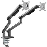 Twisted Minds Dual Monitors Premium Slim Aluminum Spring-Assisted Monitor Arms - Grey TM-49-C012-G