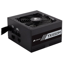 SLIGHTLY USED Corsair TX-M Series TX650M 650 Watt 80 Plus Gold Certified PSU