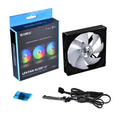 LIANLI UNI Fan AL 120 Single ARGB PWM 120mm 1900RPM Black - White
