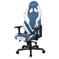 DXRacer Gaming Chair G Series GC-G001-BW-C2-422 PVC Leather Metal Frame 4D Armrest, Blue-White