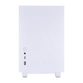 LIAN LI Q58 White Color / Aluminum / Tempered Glass Mini Tower Computer Case White