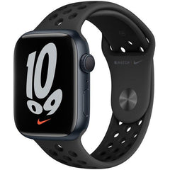 Apple Watch Series 7 Aluminum Nike Case Anthracite - Black Sport Band GPS-45mm
