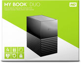 WD 4TB My Book Duo RAID External Hard Drive - USB 3.1 - WD Red - RAID 0 WDBFBE0040JBK