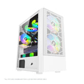 1st Player X4-M M-ATX Gaming Case Without Fans White - Black