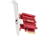 ASUS XG-C100C 10GBase-T PCIe Network Adapter with backward compatibility of 5/2.5/1G and 100Mbps ; RJ45 port and built-in QoS