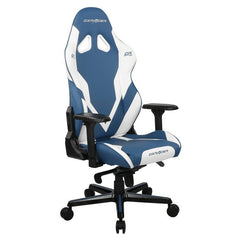 DXRacer Gaming Chair G Series GC-G001-BW-C2-422 PVC Leather Metal Frame 4D Armrest, Blue-White