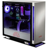 XPG Invader Mid-Tower Brushed Aluminum PC Case White
