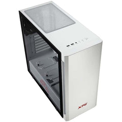 XPG Invader Mid-Tower Brushed Aluminum PC Case White