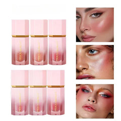 Lethe Ling Liquid Blush Cute Makeup for Women Party Daily Use All Skin Types Waterproof Blush Stick Cosmetics Blush Palette Makeup Blushes