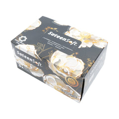 SATEENSOFT LIFESTYLE BLACK PREMIUM COTTON DRY TISSUE WIPES B