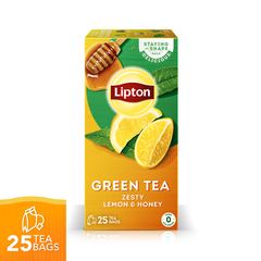 LIPTON GREEN TEA ZESTY LEMON HONEY 25BAGS
