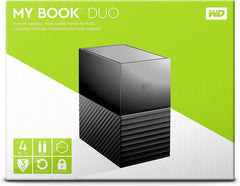 WD 4TB My Book Duo  RAID External Hard Drive - USB 3.1 - WD Red - RAID 0 WDBFBE0040JBK