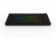 Anne Pro 2 Black RGB LED 60% Double Shot PBT Mechanical Keyboard - Gateron Red