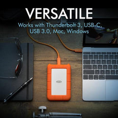 LaCie 4TB Rugged USB 3.1 Gen 1 Type-C External Hard Drive STFR4000800