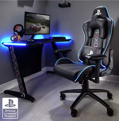 X-Rocker PlayStation Amarok Gaming Chair, Multicolour LED Lights